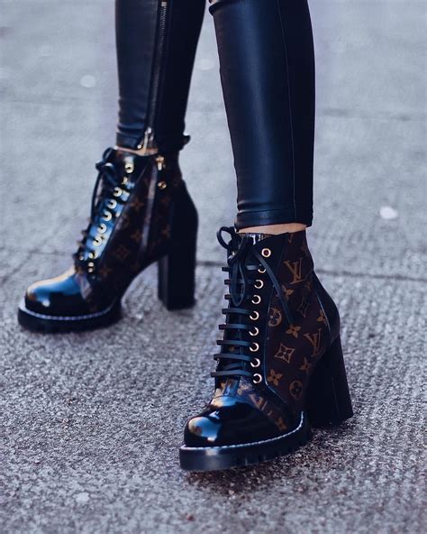 louis vuitton combat boots heels